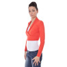 DATCH SHRUG LONG SLEEVE WOMAN RED