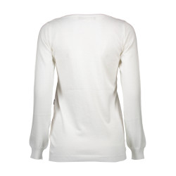 LOVE MOSCHINO WHITE WOMAN SWEATER