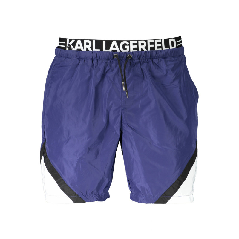 KARL LAGERFELD BEACHWEAR SWIMSUIT PARTS UNDER MAN BLUE