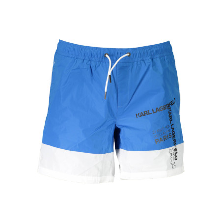 KARL LAGERFELD BEACHWEAR SWIMSUIT PART UNDER MAN BLUE