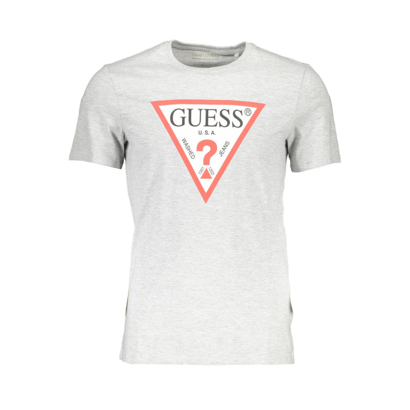 GUESS JEANS MEN&39S SHORT SLEEVE T-SHIRT GRAY