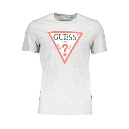 GUESS JEANS MEN&39S SHORT SLEEVE T-SHIRT GRAY