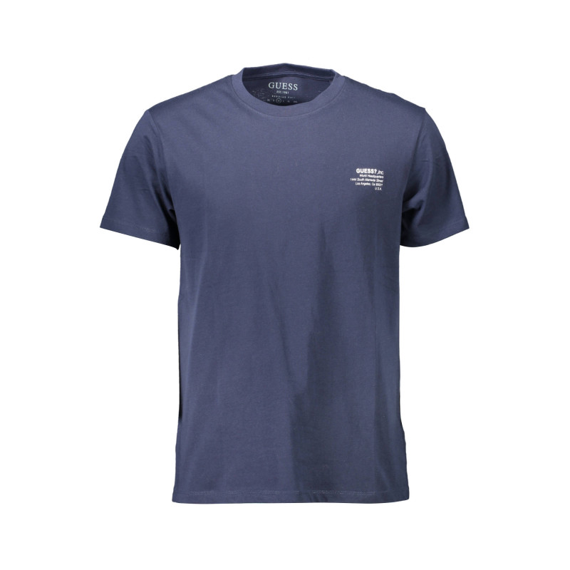 GUESS JEANS T-SHIRT MANICHE CORTE UOMO BLU