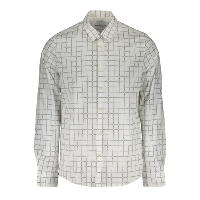 CALVIN KLEIN WHITE MEN&39S LONG SLEEVE SHIRT