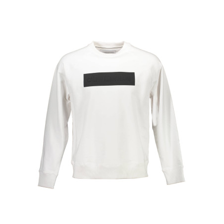 CALVIN KLEIN SWEATSHIRT WITHOUT ZIP MAN WHITE