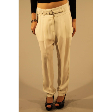 PATRIZIA PEPE PANTALONE DONNA BIANCO