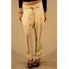 PATRIZIA PEPE WHITE WOMAN TROUSERS