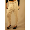 PATRIZIA PEPE WHITE WOMAN TROUSERS