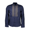 GUESS JEANS CAMICIA MANICHE LUNGHE UOMO BLU