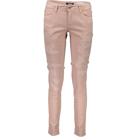 JUST CAVALLI PINK WOMAN TROUSERS