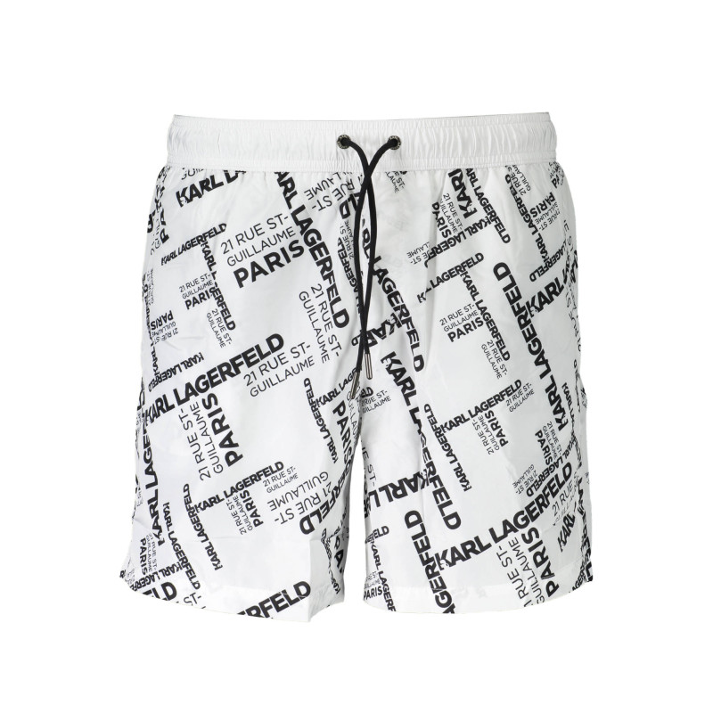 KARL LAGERFELD BEACHWEAR COSTUME PARTE SOTTO UOMO BIANCO