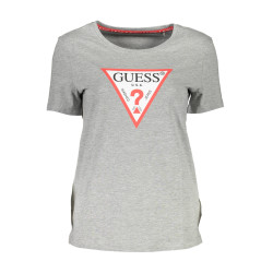 GUESS JEANS WOMEN&39S SHORT SLEEVE T-SHIRT GRAY