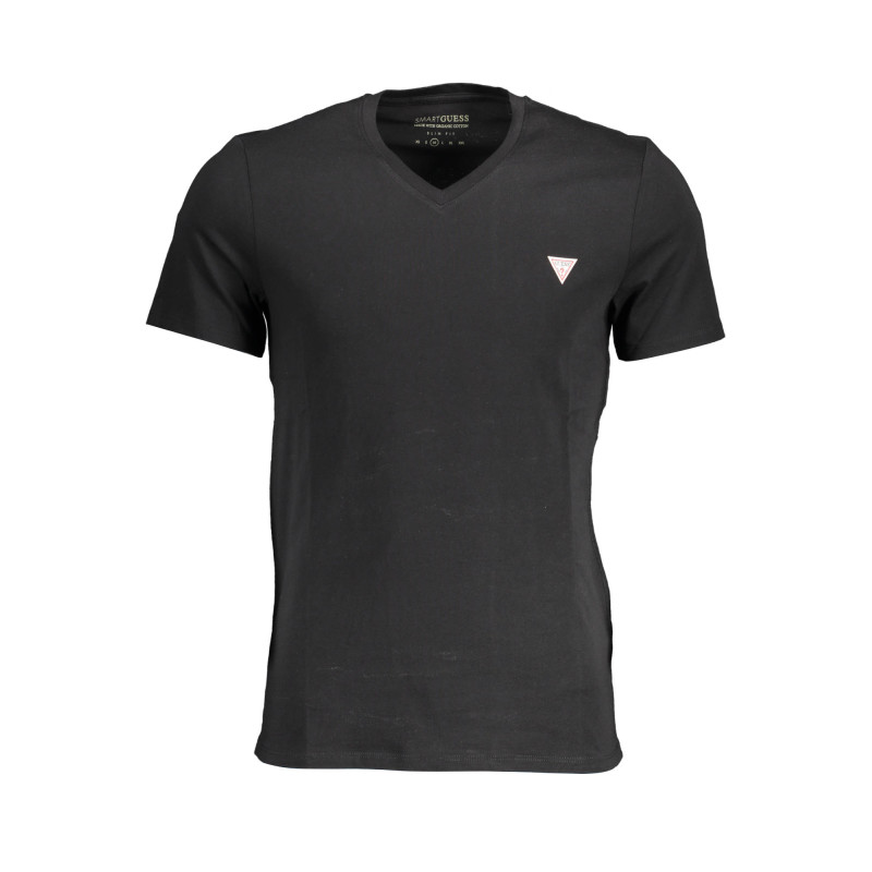 GUESS JEANS T-SHIRT MANICHE CORTE UOMO NERO