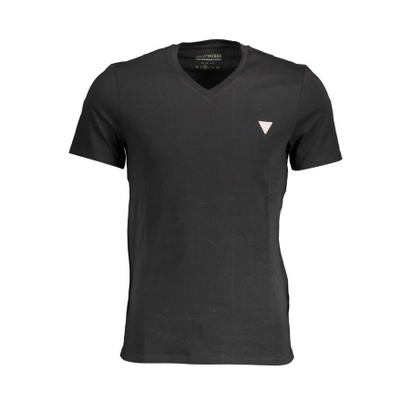 GUESS JEANS T-SHIRT MANICHE CORTE UOMO NERO