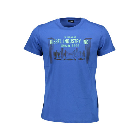 DIESEL MEN&39S SHORT SLEEVE T-SHIRT BLUE