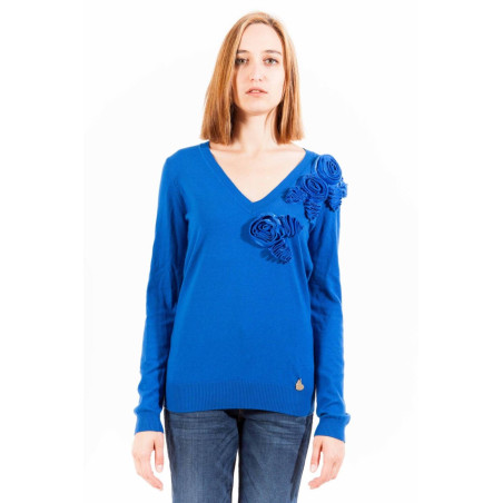 LOVE MOSCHINO WOMEN&39S BLUE SWEATER