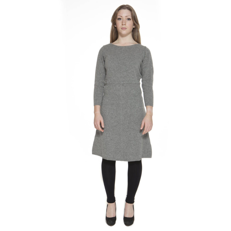 GANT SHORT DRESS WOMAN GRAY