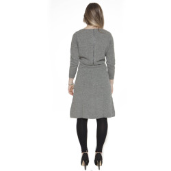 GANT SHORT DRESS WOMAN GRAY