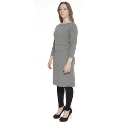 GANT SHORT DRESS WOMAN GRAY