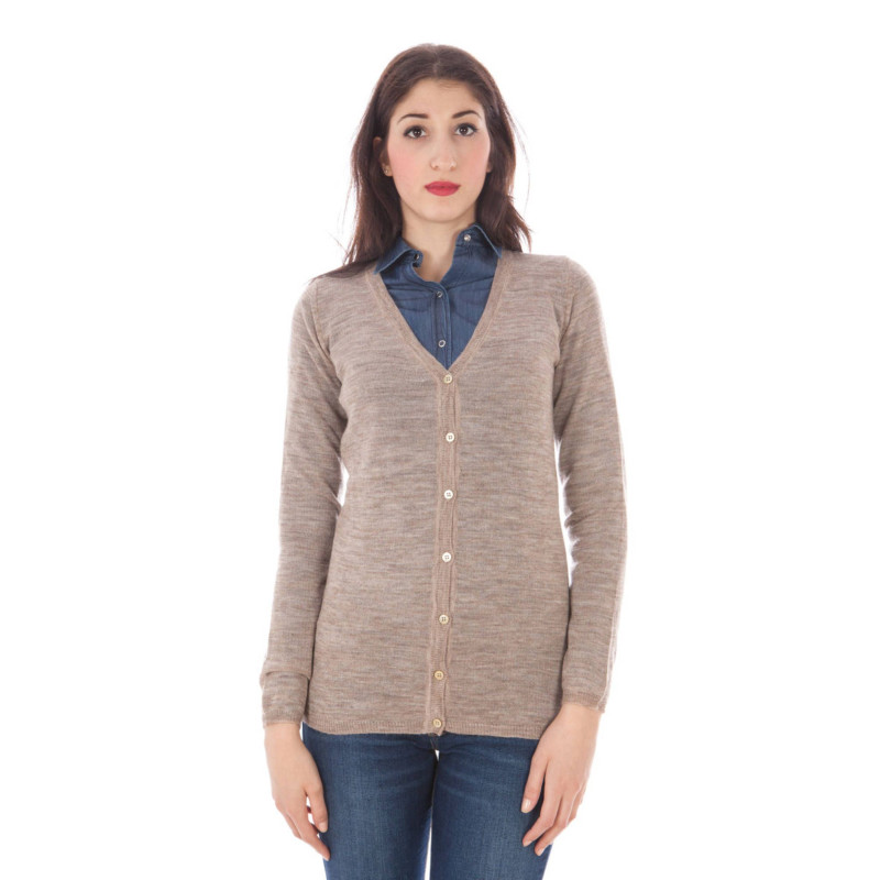 FRED PERRY CARDIGAN WOMAN BEIGE