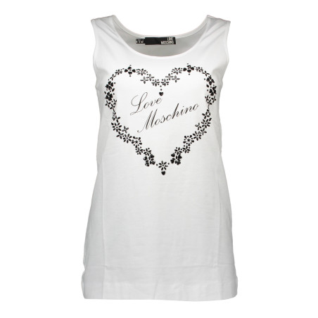 LOVE MOSCHINO CANOTTA DONNA BIANCO