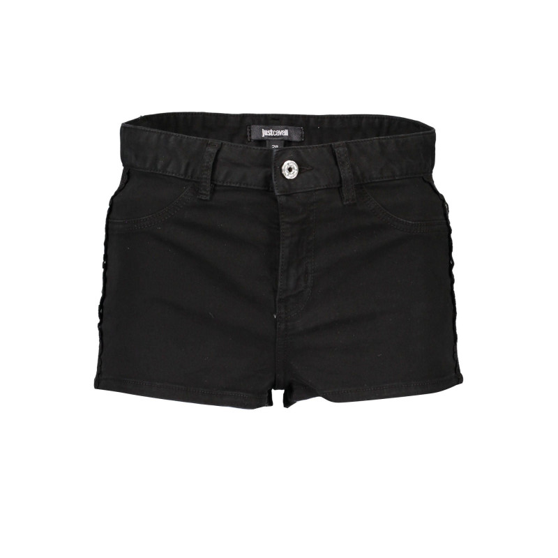 JUST CAVALLI WOMEN&39S BLACK SHORT TROUSERS