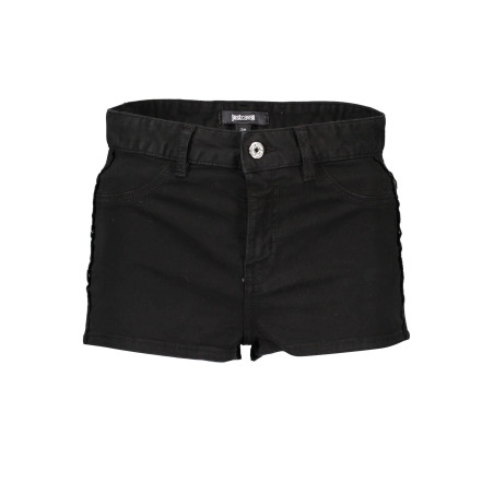 JUST CAVALLI WOMEN&39S BLACK SHORT TROUSERS