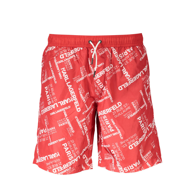 KARL LAGERFELD BEACHWEAR COSTUME PARTE SOTTO UOMO ROSSO