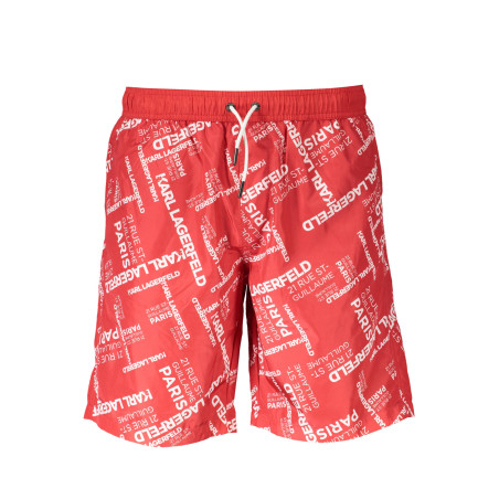 KARL LAGERFELD BEACHWEAR COSTUME PARTS UNDER MAN RED