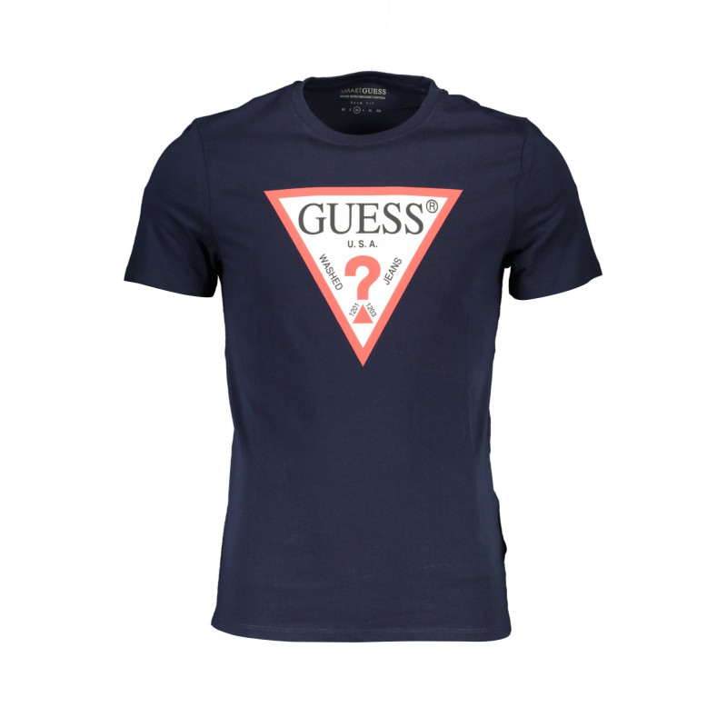 GUESS JEANS MEN&39S SHORT SLEEVE T-SHIRT BLUE