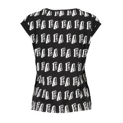 EMPORIO ARMANI BLACK WOMAN SLEEVELESS T-SHIRT