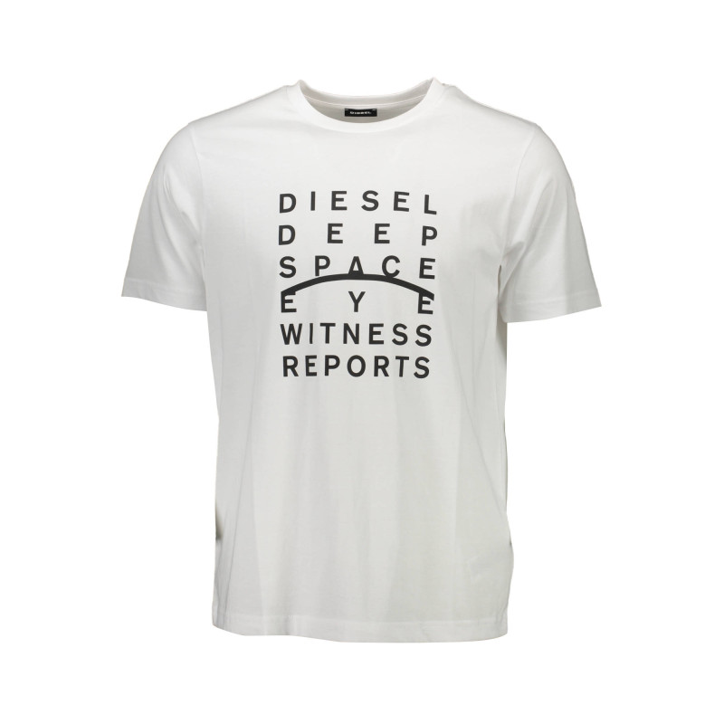 DIESEL T-SHIRT MANICHE CORTE UOMO BIANCO