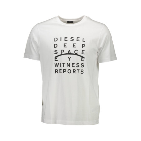 DIESEL T-SHIRT MANICHE CORTE UOMO BIANCO