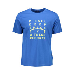 DIESEL MEN&39S SHORT SLEEVE T-SHIRT BLUE