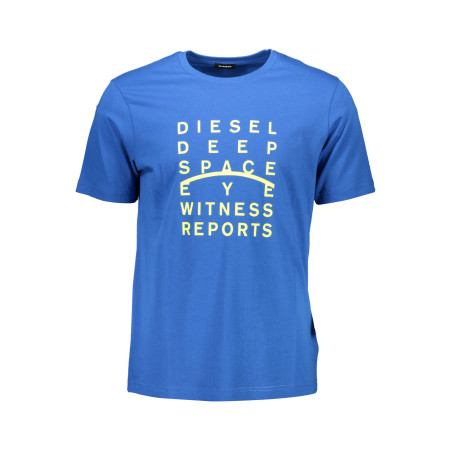 DIESEL MEN&39S SHORT SLEEVE T-SHIRT BLUE