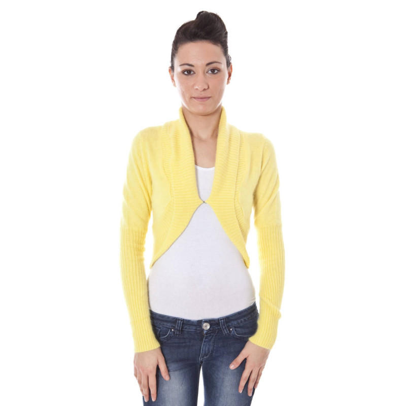 DATCH SHRUG LONG SLEEVE WOMAN YELLOW