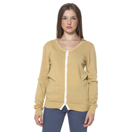 FRED PERRY CARDIGAN DONNA GIALLO