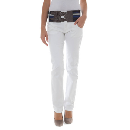 PHARD WHITE WOMAN TROUSERS