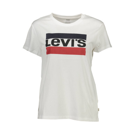 LEVI'S T-SHIRT MANICHE CORTE DONNA BIANCO