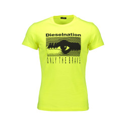 DIESEL YELLOW MEN&39S SHORT SLEEVE T-SHIRT