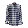 GUESS JEANS CAMICIA MANICHE LUNGHE UOMO BLU