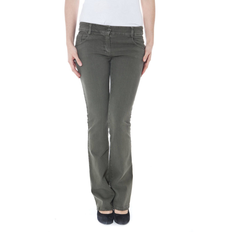 DENNY ROSE GREEN WOMAN TROUSERS