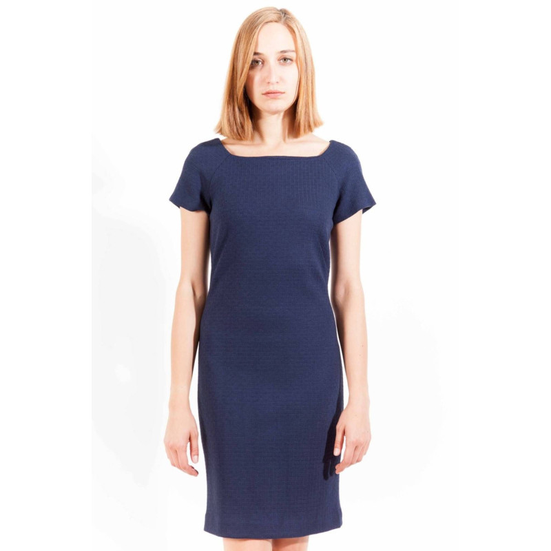 GANT SHORT DRESS WOMAN BLUE