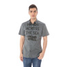 COSTUME NATIONAL SHORT SLEEVE SHIRT FOR MAN GRAY