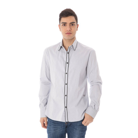 COSTUME NATIONAL MEN&39S LONG SLEEVE SHIRT LIGHT BLUE