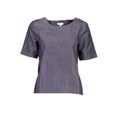 GANT T-SHIRT MANICHE CORTE DONNA BLU