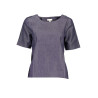 GANT T-SHIRT MANICHE CORTE DONNA BLU