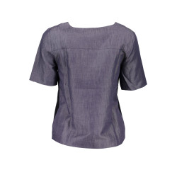 GANT T-SHIRT MANICHE CORTE DONNA BLU