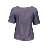 GANT T-SHIRT MANICHE CORTE DONNA BLU