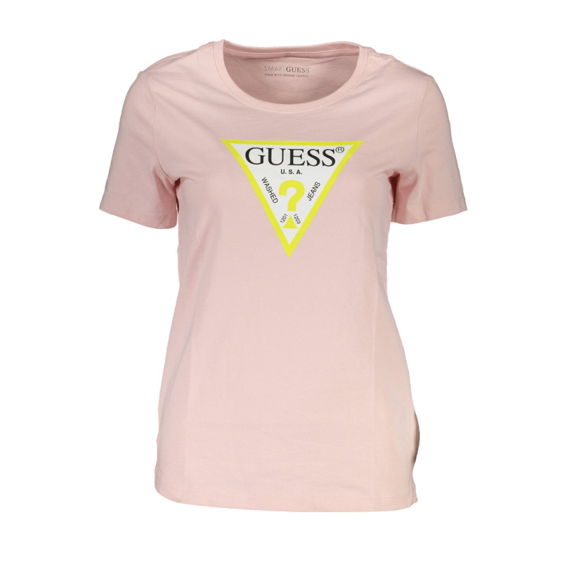 GUESS JEANS WOMEN&39S SHORT SLEEVE T-SHIRT PINK